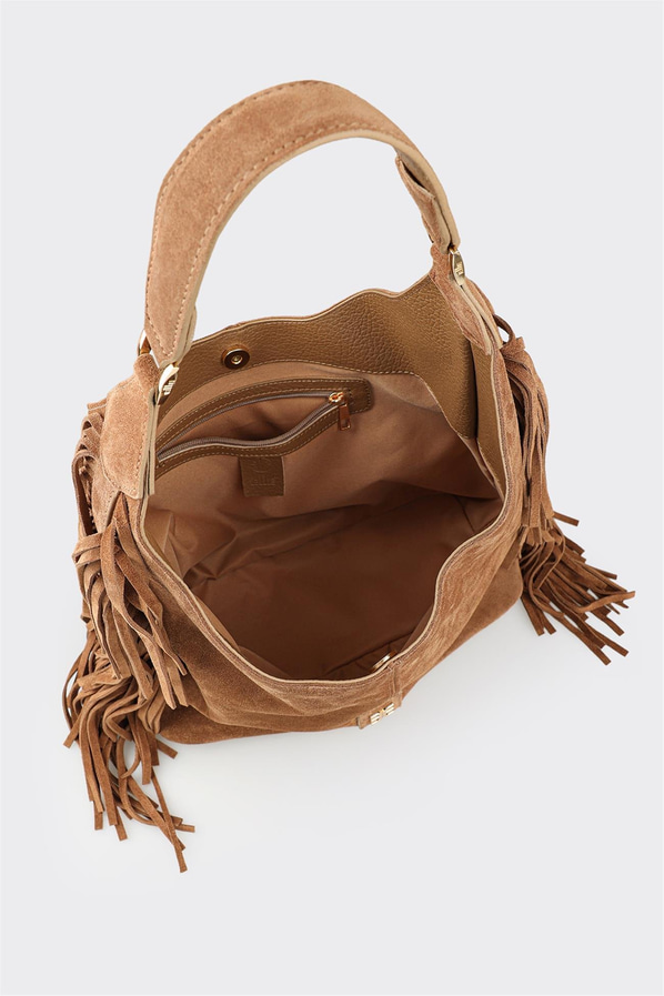 Taba Deri Kadın Omuz Çantası