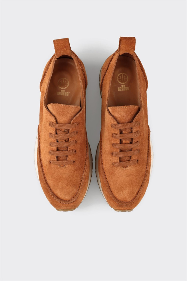 Taba deri kadın sneaker - Elle Shoes