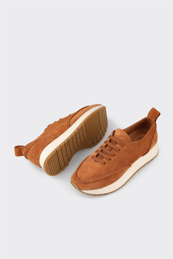 Taba deri kadın sneaker - Elle Shoes