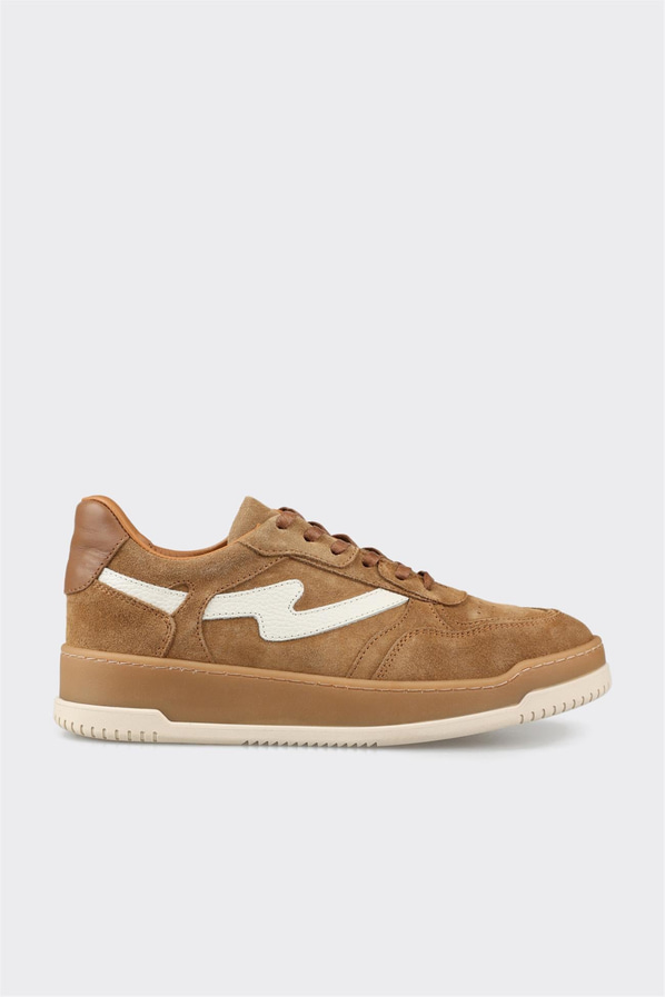Taba deri kadın sneaker - Elle Shoes