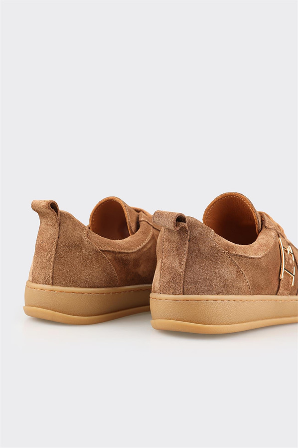 Taba Deri Kadın Spor Ayakkabı