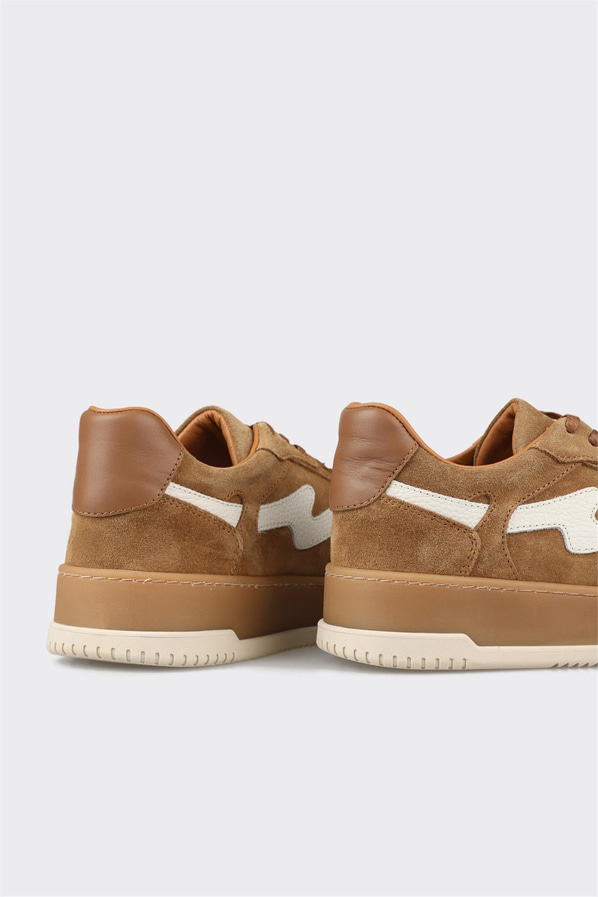 Taba deri kadın sneaker - Elle Shoes