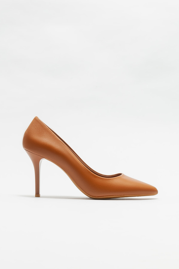 Taba Deri Kadın Stiletto
