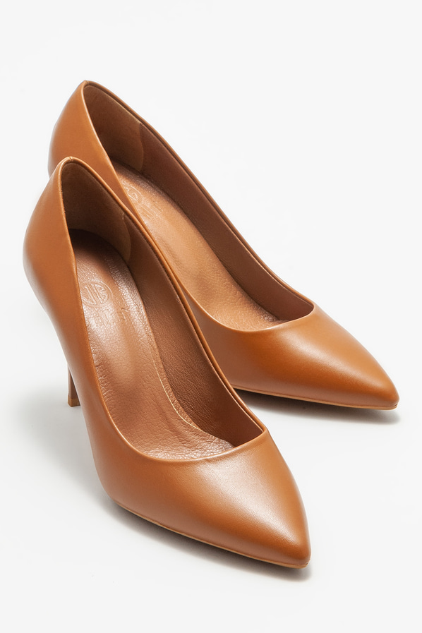 Taba Deri Kadın Stiletto