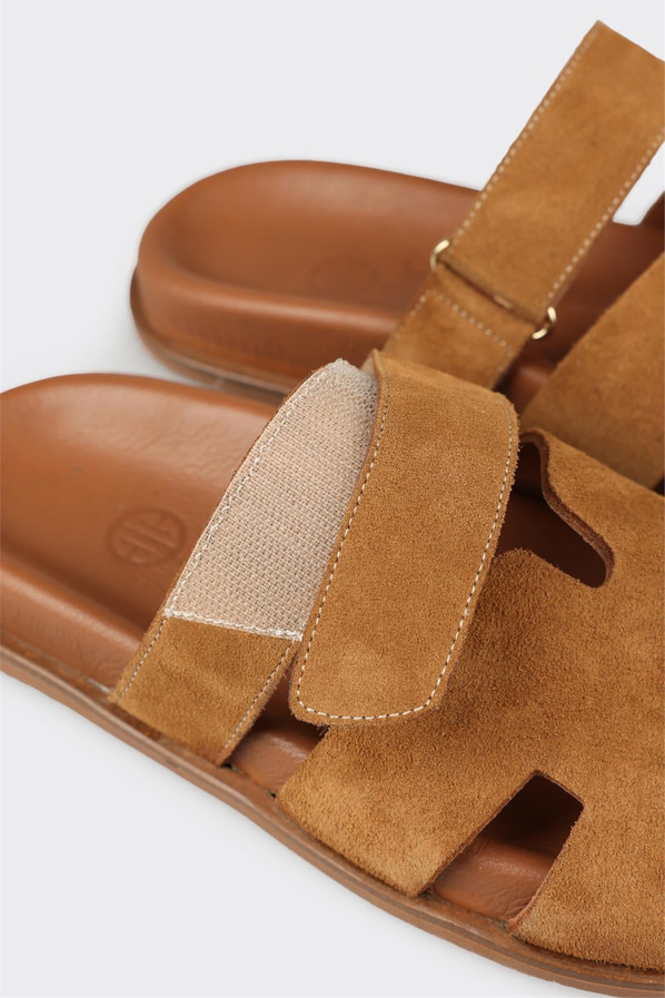 Taba düz kadın terlik, rahat kullanım için - Elle Shoes