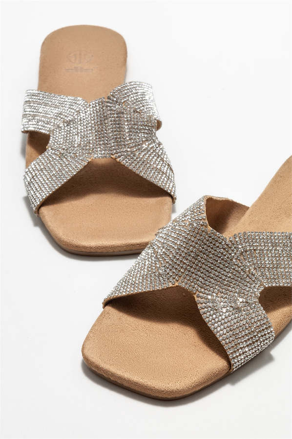 Taba düz kadın terlik - Elle Shoes