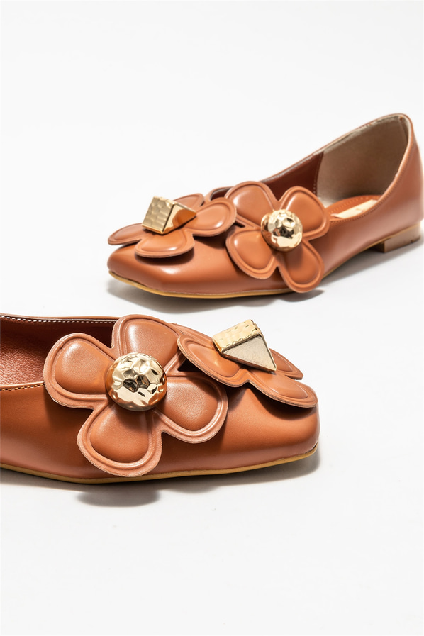 Taba kadın günlük ayakkabı, günlük kullanım için - Elle Shoes