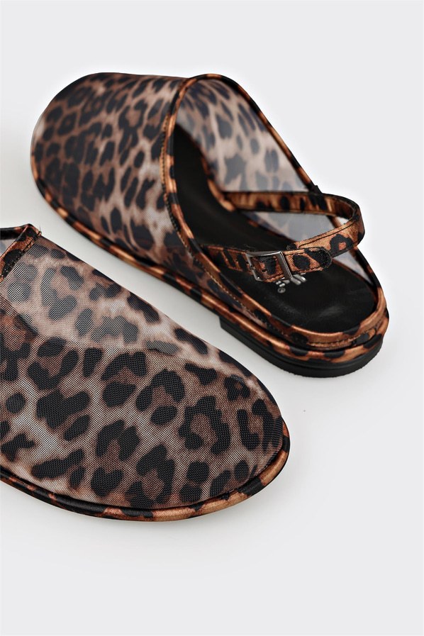 Taba yumuşak dokulu kadın düz ayakkabı, ofis stili için - Elle Shoes