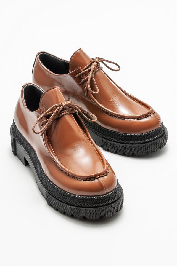 Taba düz kadın ayakkabı, günlük kullanım için - Elle Shoes