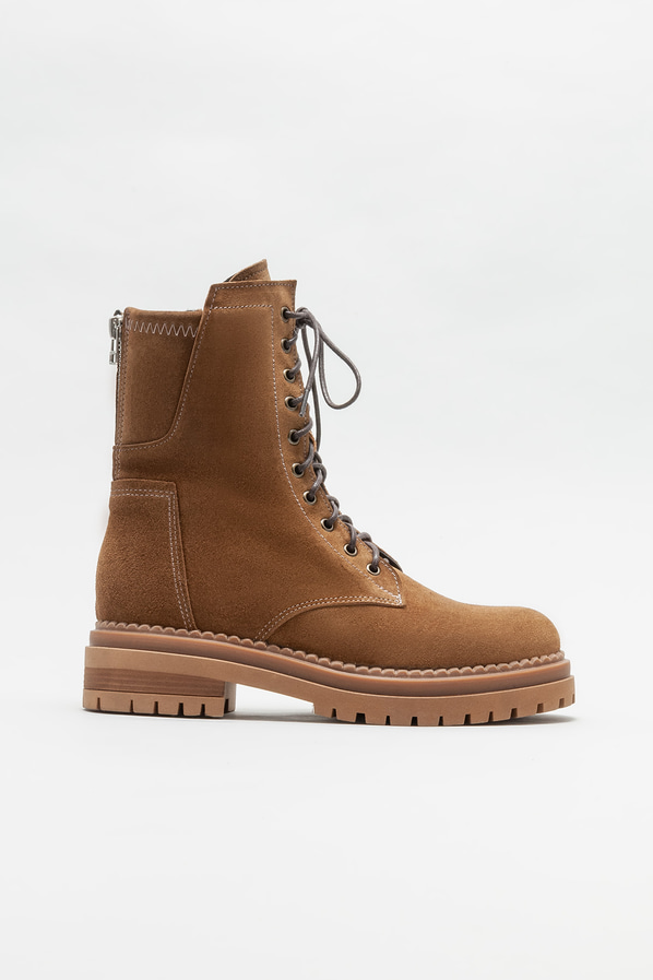 Taba düz kadın bot, günlük kullanım için - Elle Shoes