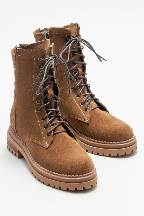 Taba düz kadın bot, günlük kullanım için - Elle Shoes