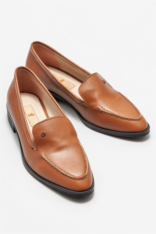 Taba kadın loafer - Elle Shoes