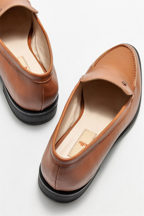 Taba kadın loafer - Elle Shoes