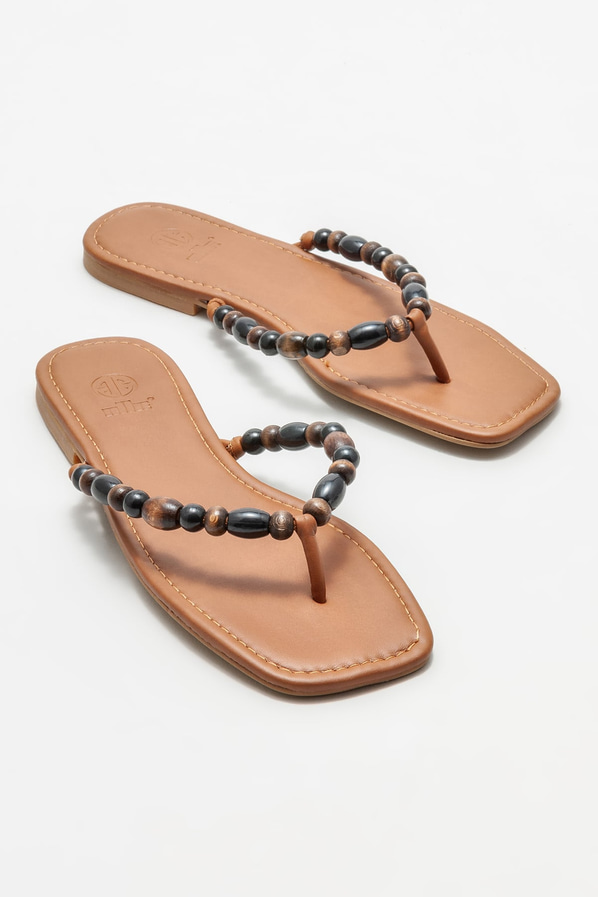Taba kadın terlik - Elle Shoes
