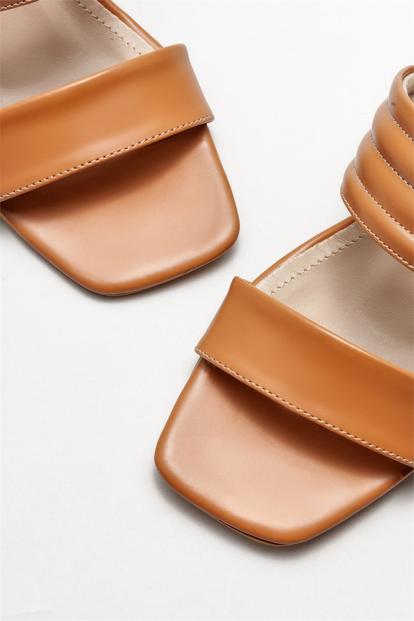 Taba topuklu kadın terlik - Elle Shoes