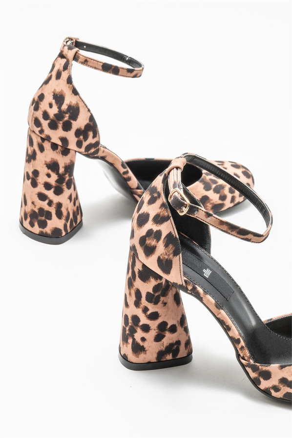Taba kadın topuklu ayakkabı - Elle Shoes