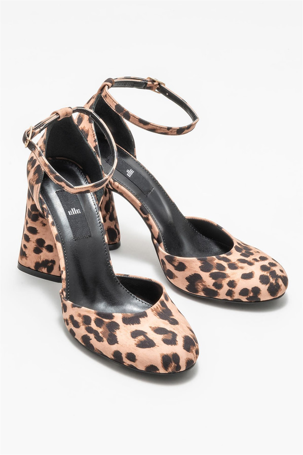 Taba kadın topuklu ayakkabı - Elle Shoes
