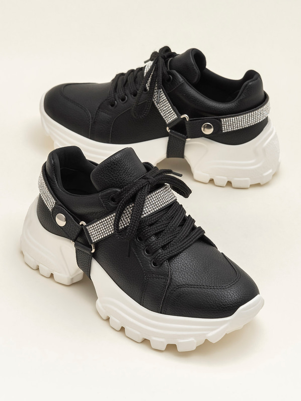 Siyah kadın spor ayakkabı - Elle Shoes