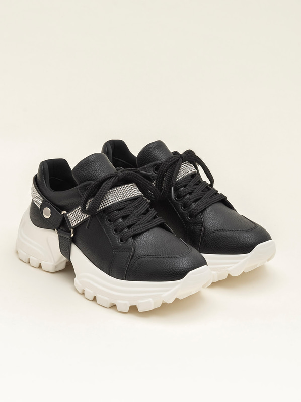 Siyah kadın spor ayakkabı - Elle Shoes