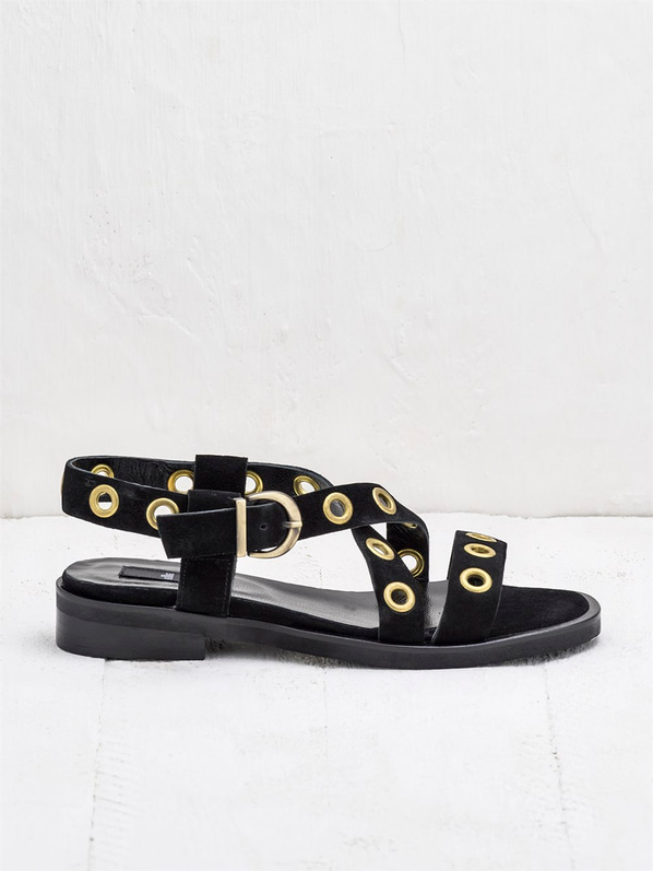 Siyah kadın sandalet - Elle Shoes