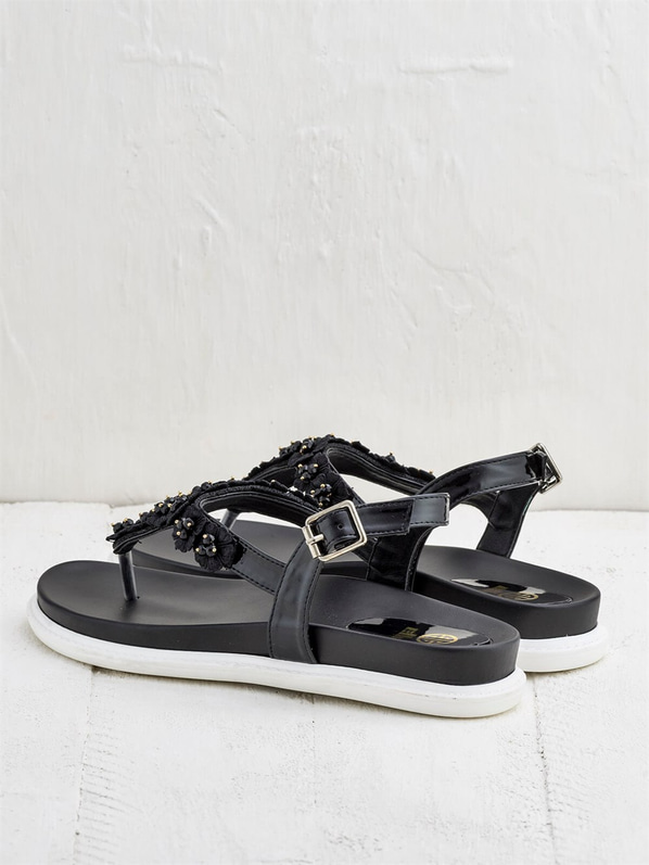 Siyah kadın sandalet - Elle Shoes