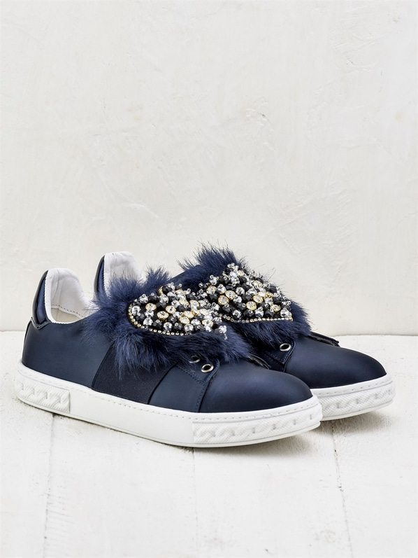 Lacivert kadın ayakkabı - Elle Shoes