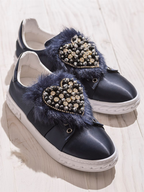 Lacivert kadın ayakkabı - Elle Shoes