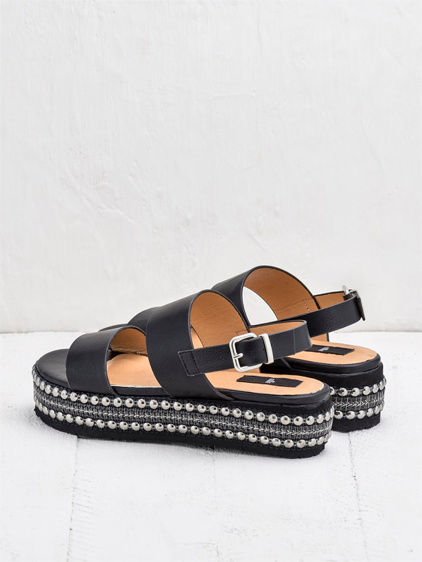 Siyah kadın sandalet - Elle Shoes