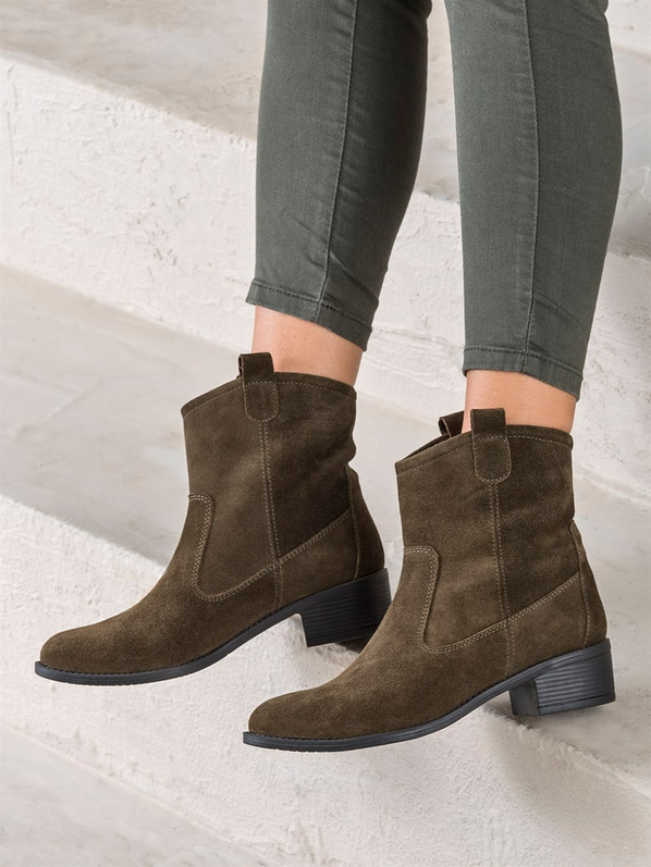Haki kadın bot - Elle Shoes