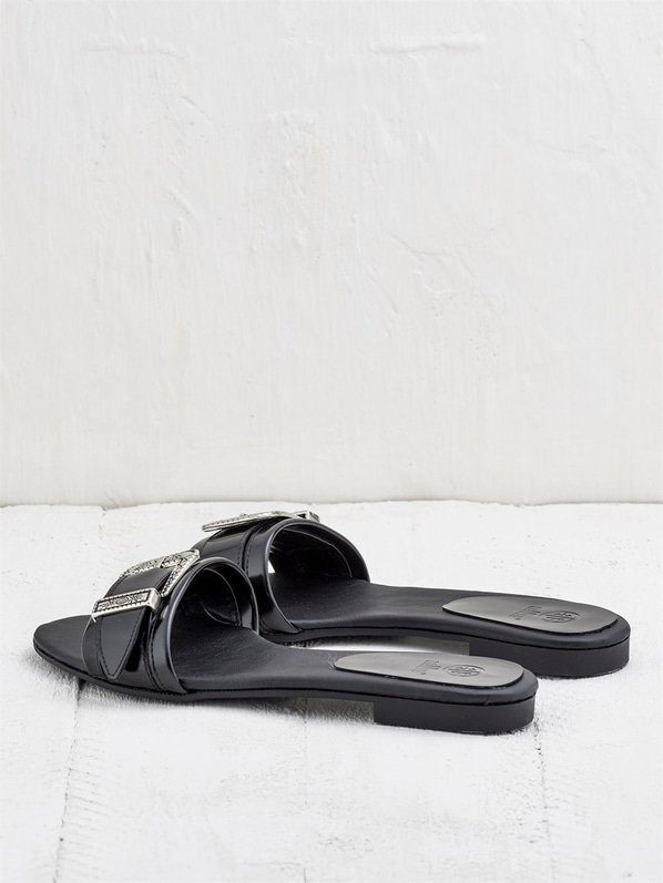 Siyah kadın terlik - Elle Shoes