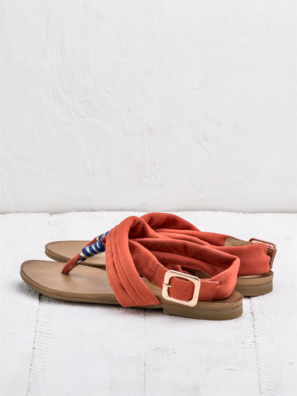 Kırmızı kadın sandalet - Elle Shoes
