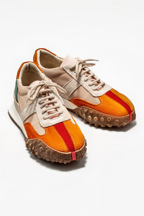 Turuncu kadın sneaker - Elle Shoes