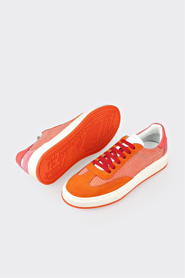 Turuncu kadın sneaker - Elle Shoes