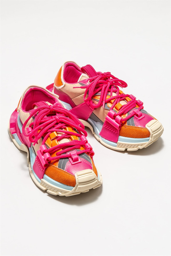Turuncu kadın sneaker - Elle Shoes
