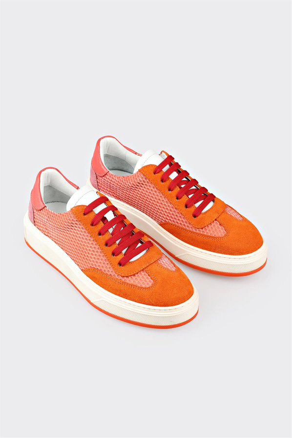 Turuncu kadın sneaker - Elle Shoes
