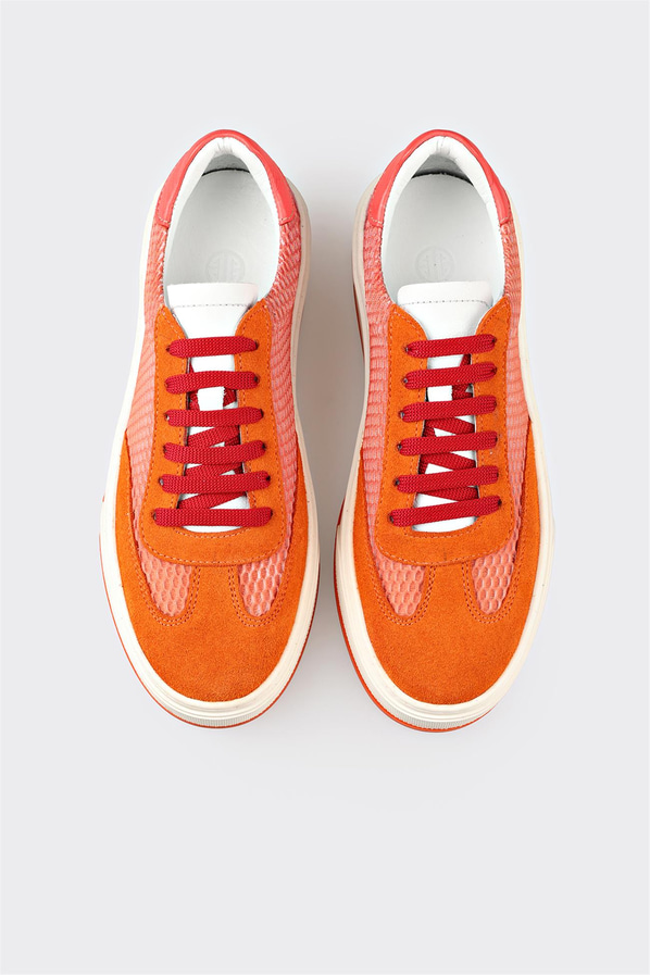 Turuncu kadın sneaker - Elle Shoes