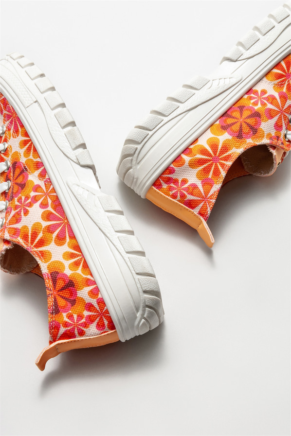 Turuncu kadın sneaker - Elle Shoes