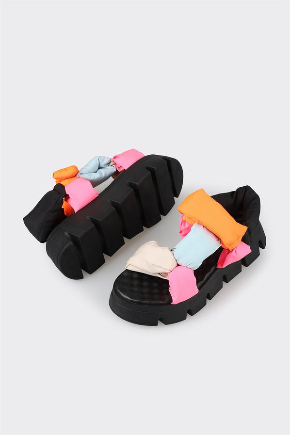Turuncu kadın sandalet - Elle Shoes