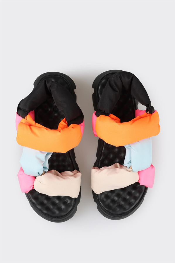 Turuncu kadın sandalet - Elle Shoes