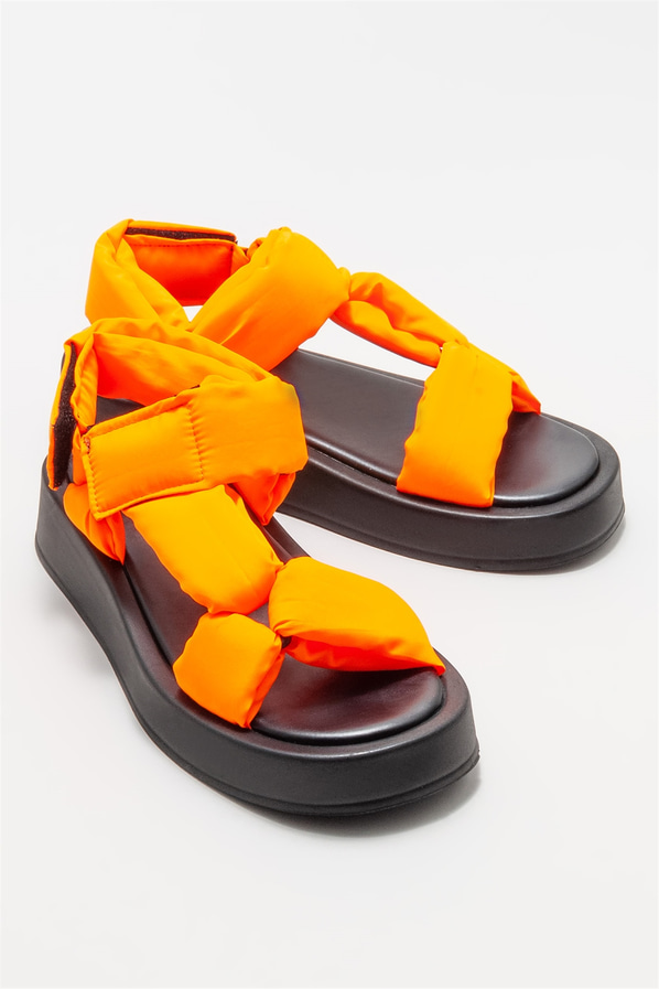 Turuncu kadın sandalet - Elle Shoes