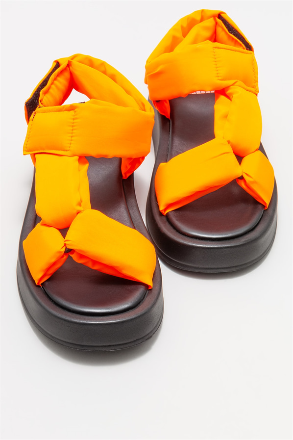 Turuncu kadın sandalet - Elle Shoes