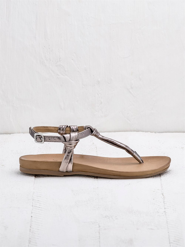Kurşun kadın sandalet - Elle Shoes