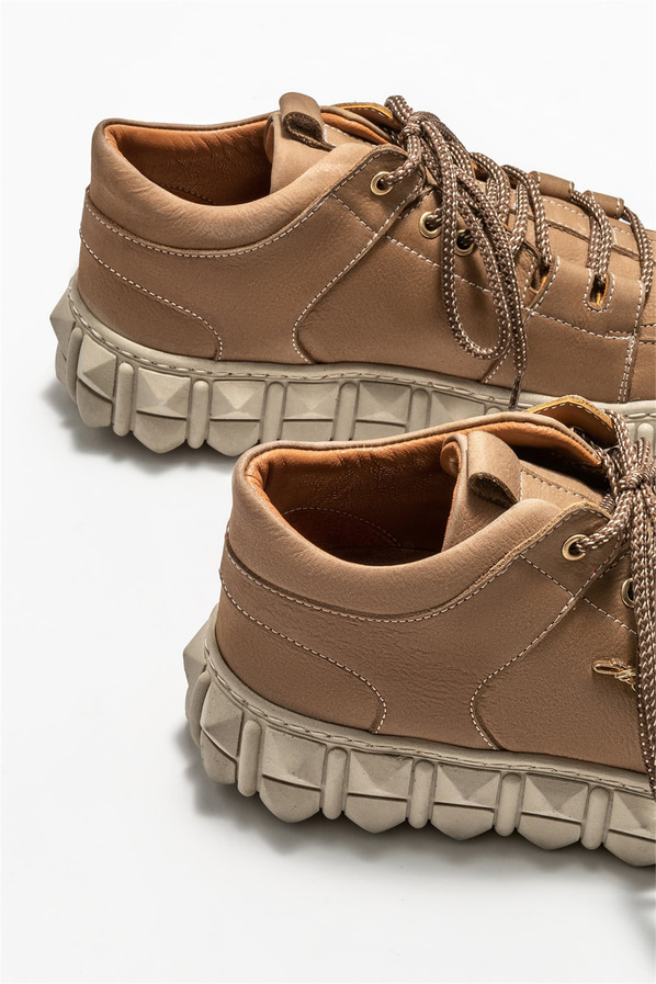 Vizon deri erkek bot - Elle Shoes