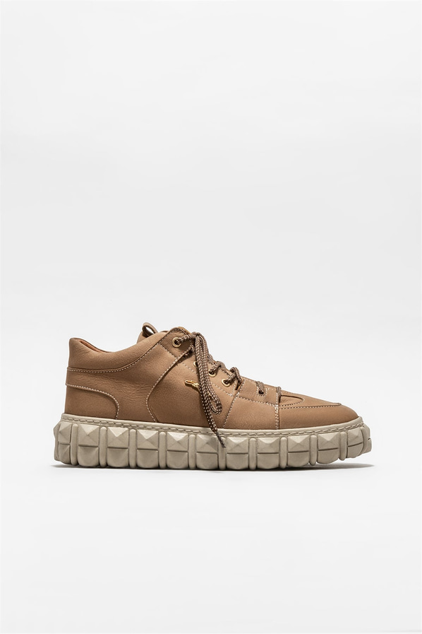 Vizon deri erkek bot - Elle Shoes