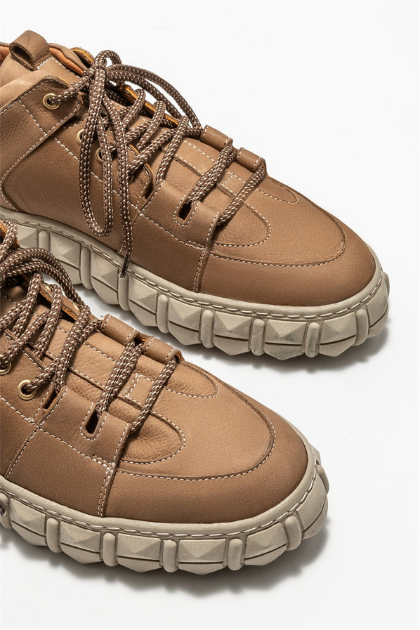 Vizon deri erkek bot - Elle Shoes