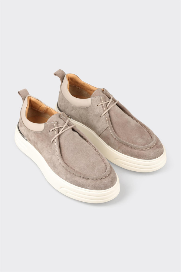 Vizon deri erkek günlük ayakkabı, rahat kullanım için - Elle Shoes