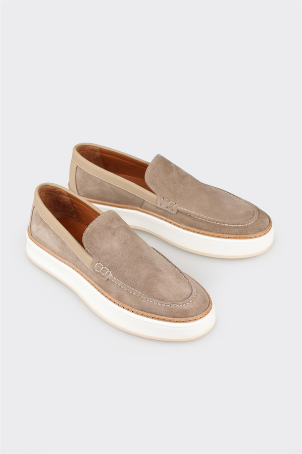 Vizon deri erkek günlük ayakkabı, günlük kullanım için - Elle Shoes