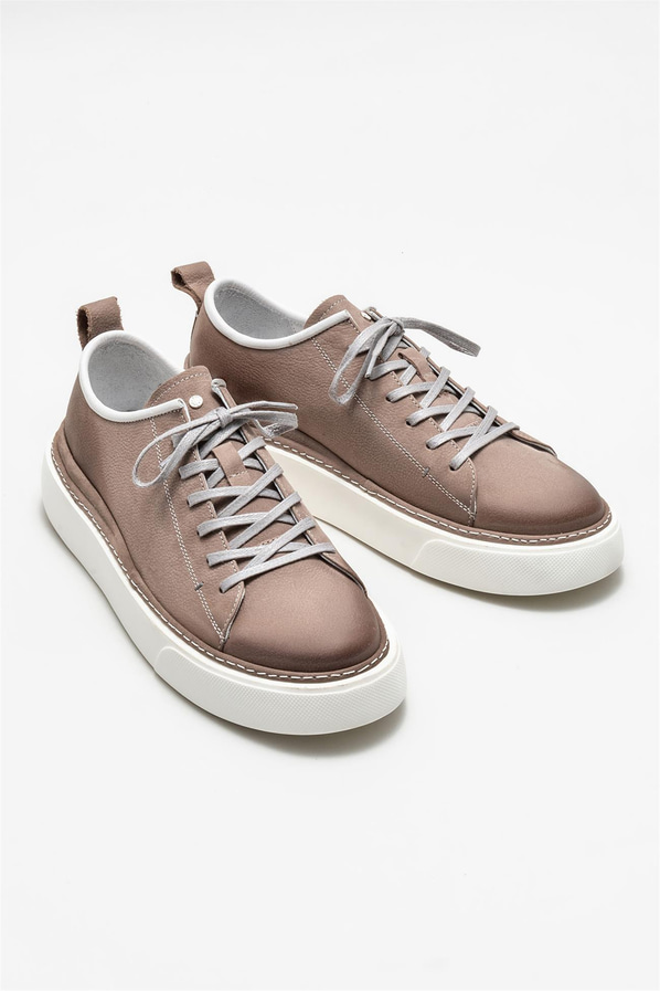 Vizon deri erkek günlük ayakkabı, günlük kullanım için - Elle Shoes
