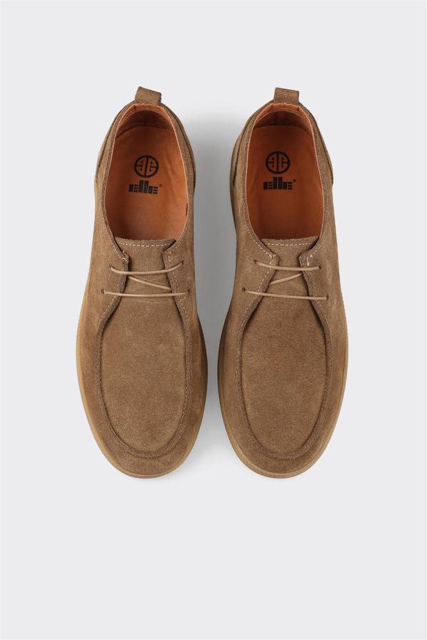 Vizon deri örgü dokulu erkek günlük ayakkabı, günlük kullanım için - Elle Shoes