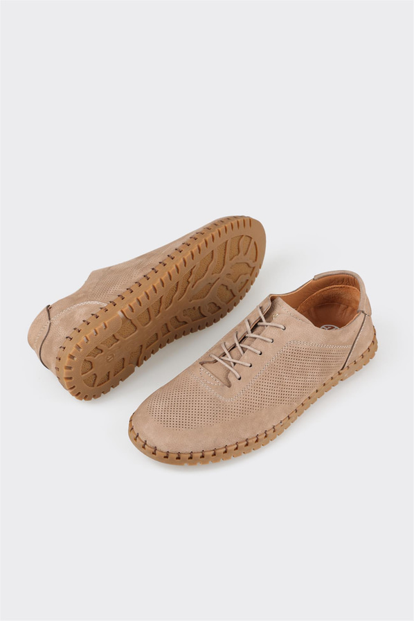 Vizon deri erkek günlük ayakkabı, günlük kullanım için - Elle Shoes